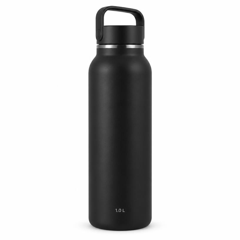 Garrafa Térmica Inox 1L Preta